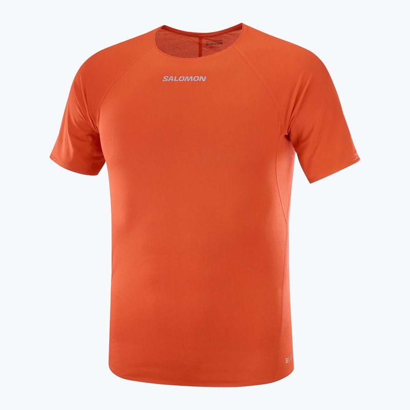 Salomon S/Lab Speed Tee Uomo, maglia da corsa rosso fuoco 4