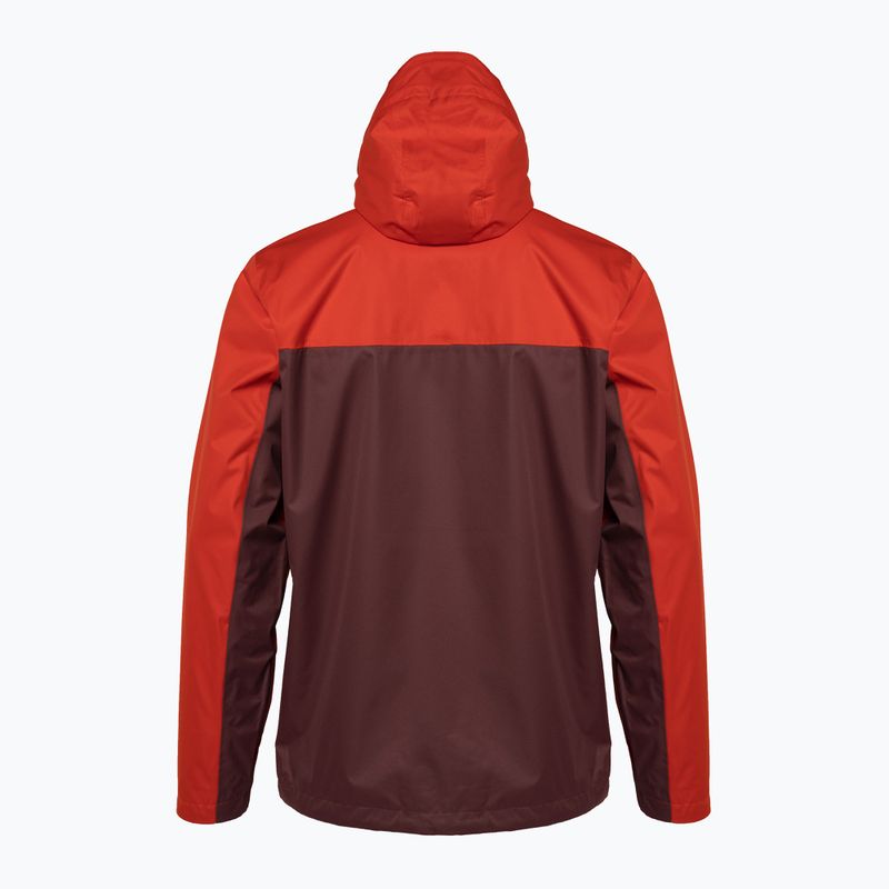 Giacca antipioggia Columbia Hikebound da uomo, color uvetta chiara e piccante 2