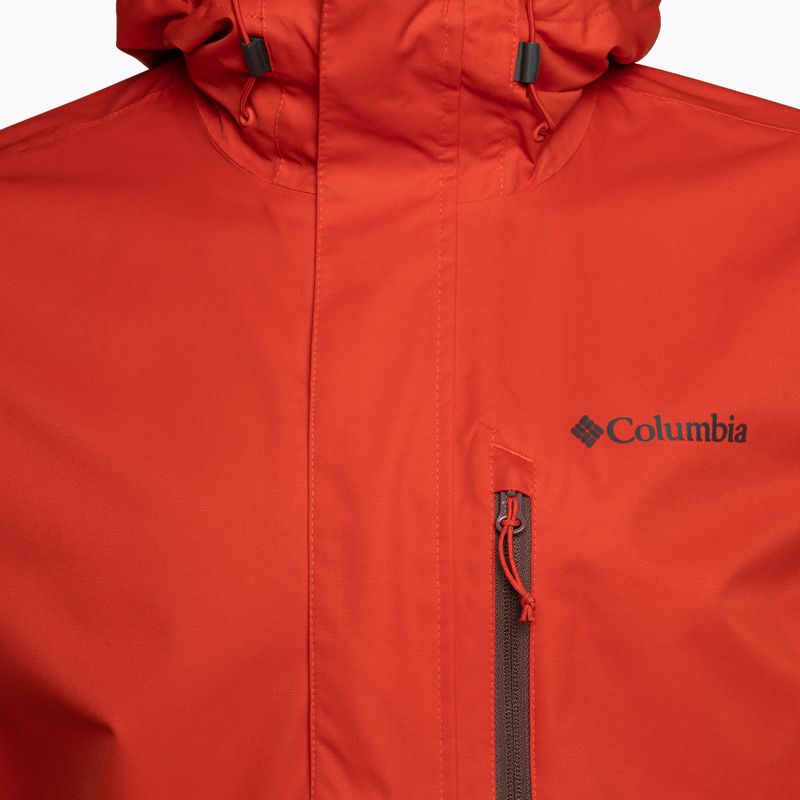 Giacca antipioggia Columbia Hikebound da uomo, color uvetta chiara e piccante 3