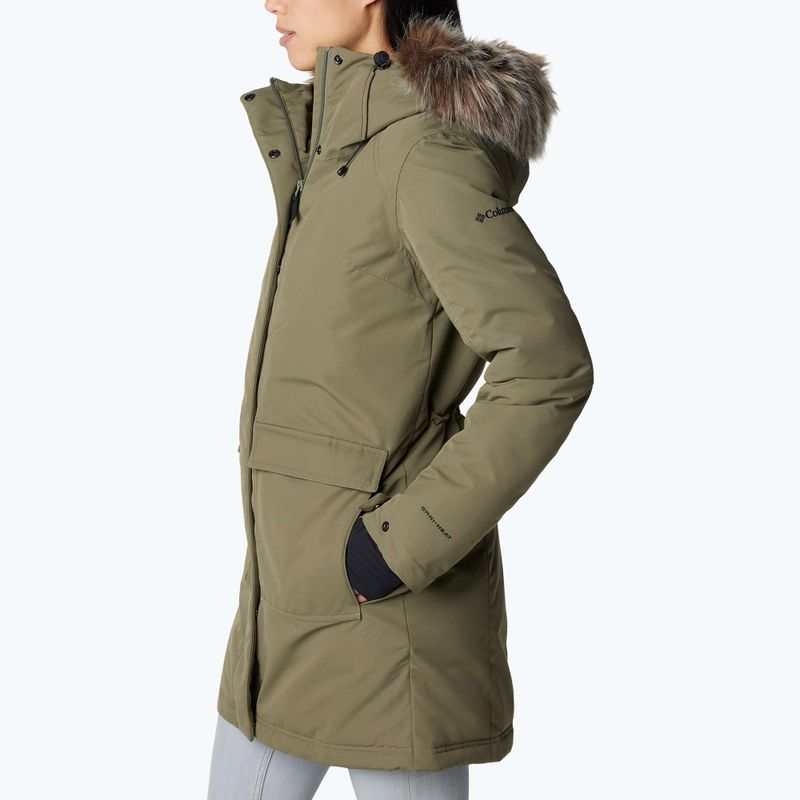 Cappotto isolato da donna Columbia Little Si II Ins Parka verde pietra 3
