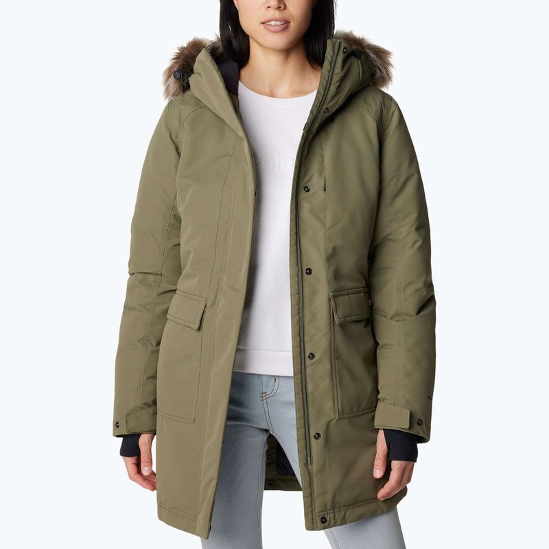 Cappotto isolato da donna Columbia Little Si II Ins Parka verde pietra 4