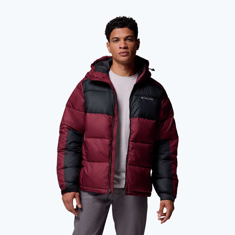 Giacca imbottita da uomo Columbia Pike Lake II Hooded rich wine/black 5