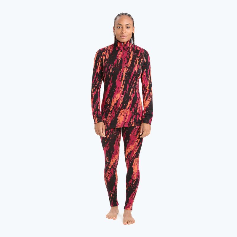 Pantaloni termici Icebreaker da donna 250 Vertex Sedimentary cherry/flash/black/j 2