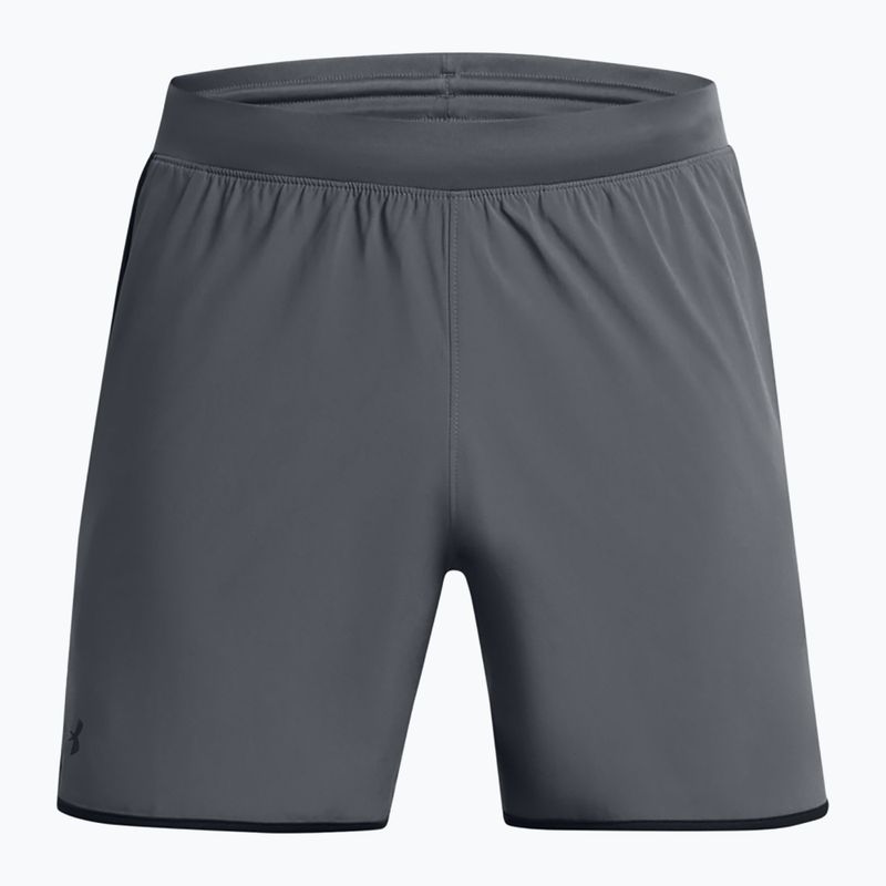 Pantaloncini da allenamento Under Armour Hiit Woven 6in pitch grigio/nero da uomo 5