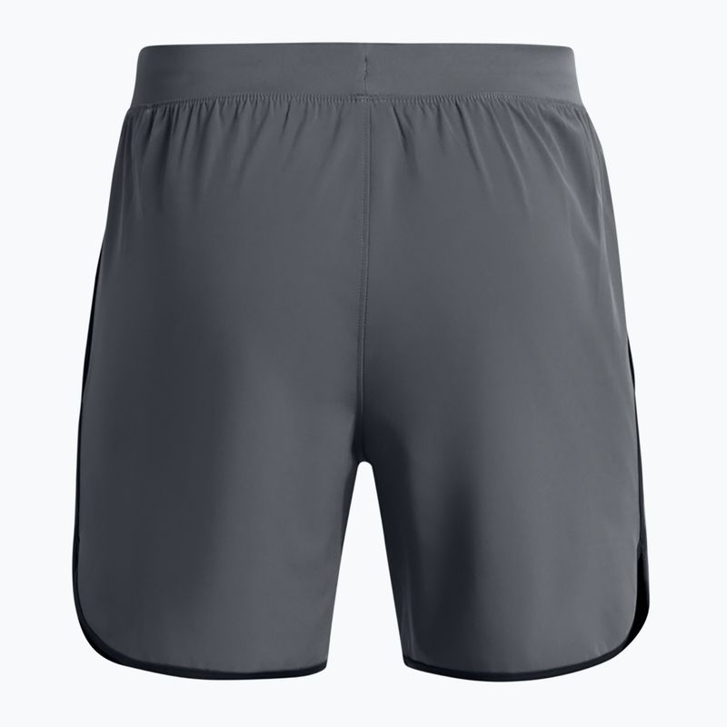 Pantaloncini da allenamento Under Armour Hiit Woven 6in pitch grigio/nero da uomo 6