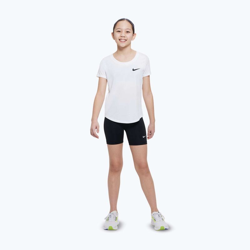 Pantaloncini per bambini Nike Pro Dri-Fit 5" carbon black/white 2