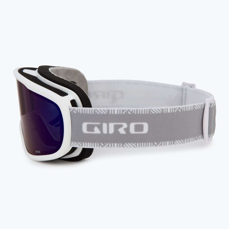 Occhiali da sci da donna Giro Moxie bianco e grigio chute/ cobalto/ giallo 5