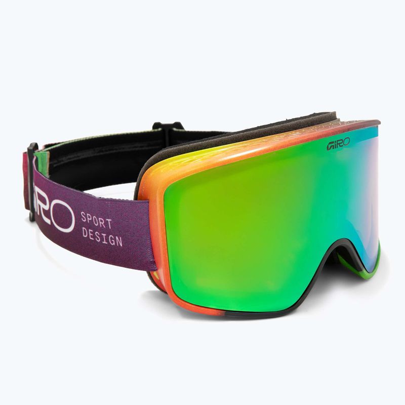 Maschera da sci Giro Method multi faded/vivid emerald/vivid infrared 2