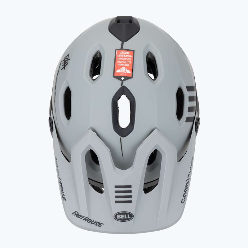Casco da bici Bell FF Super DH MIPS Spherical grigio opaco/nero 6