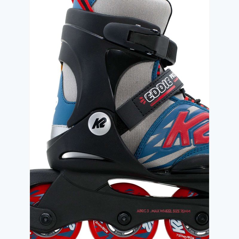 Pattini per bambini K2 Eddie Pro gray/blue 3