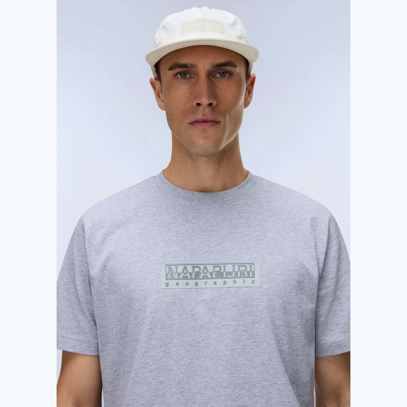 T-shirt uomo Napapijri S-Box Logo light grey melange 3