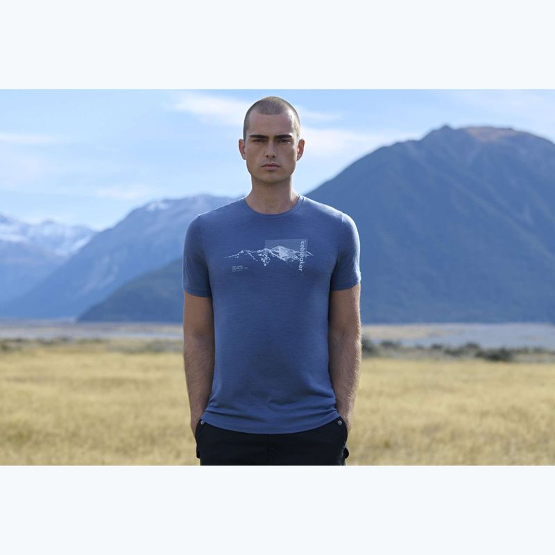 Maglia termica da uomo Icebreaker Merino 150 Tech Lite Pure Altitude Dawn 8