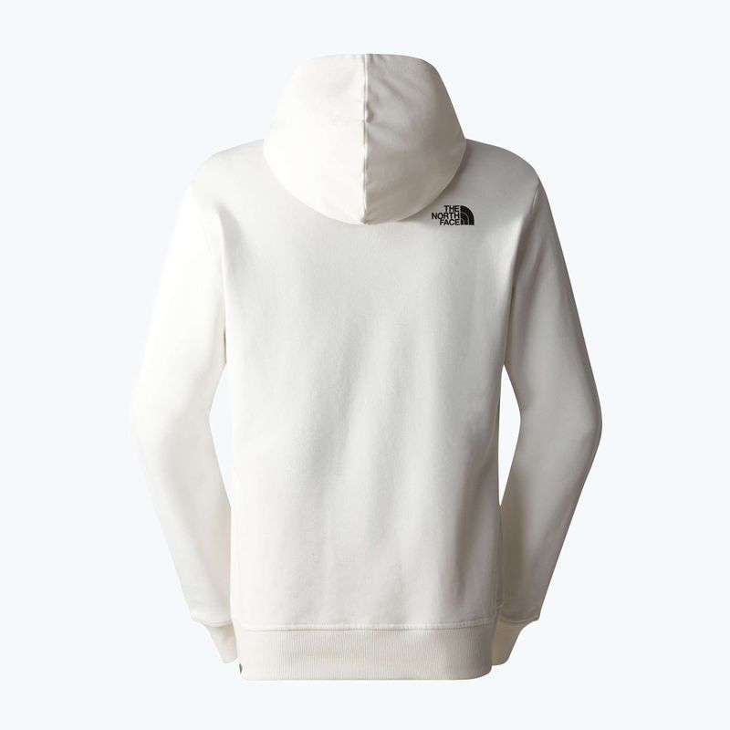 Felpa con cappuccio The North Face Standard da uomo con stampa a distorsione d'acqua gardenia bianco/marrone scuro 5