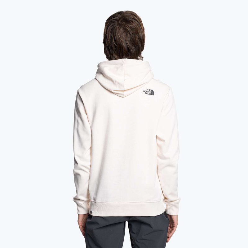 Felpa con cappuccio The North Face Standard da uomo con stampa a distorsione d'acqua gardenia bianco/marrone scuro 2