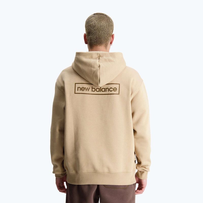 Felpa New Balance Essentials Winter Hoodie da uomo con cappuccio e incenso 2