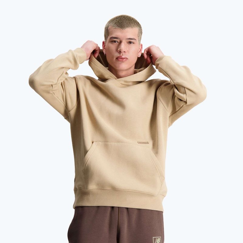 Felpa New Balance Essentials Winter Hoodie da uomo con cappuccio e incenso 3