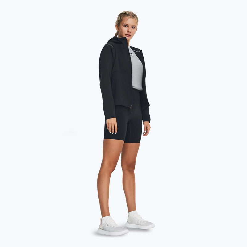 Felpa Under Armour Unstoppable Fleece FZ donna nero/nero 2