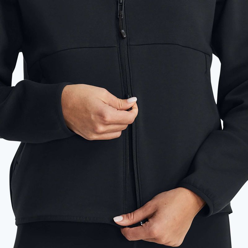 Felpa Under Armour Unstoppable Fleece FZ donna nero/nero 4