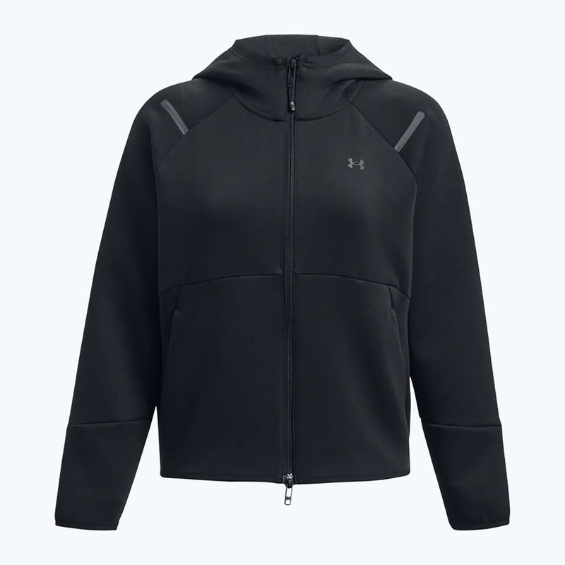 Felpa Under Armour Unstoppable Fleece FZ donna nero/nero 5