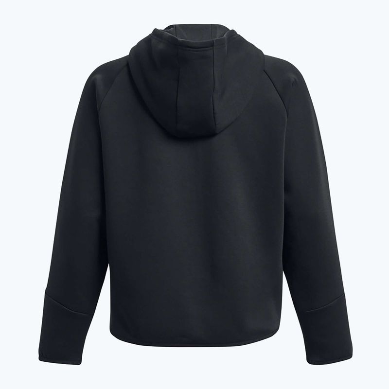 Felpa Under Armour Unstoppable Fleece FZ donna nero/nero 6