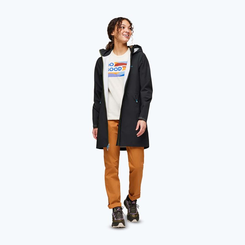 Cotopaxi Cielo Rain Trench nero giacca da pioggia da donna 2