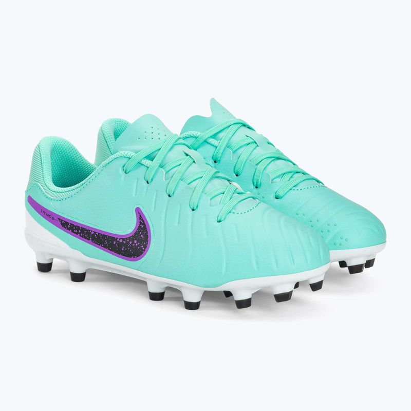 Nike Jr Legend 10 Academy FG/MG scarpe da calcio per bambini iper turchese/fucsia dream/nero 4