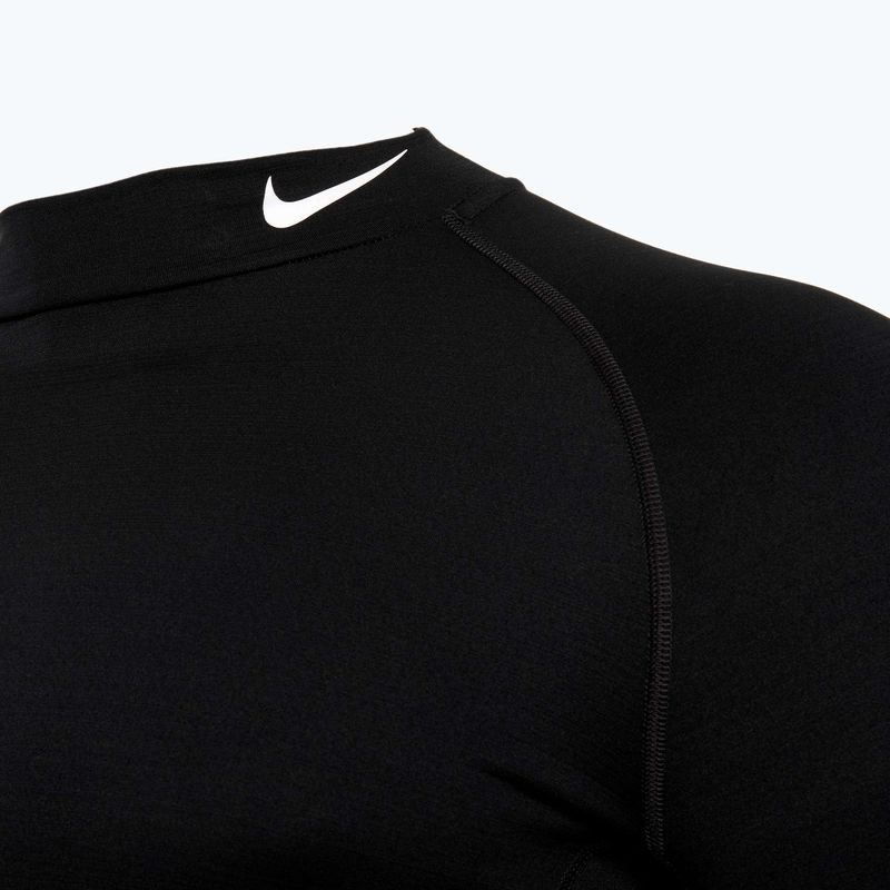Maglia a maniche lunghe da allenamento Nike Pro Dri-Fit Warm bianco/nero da uomo 3
