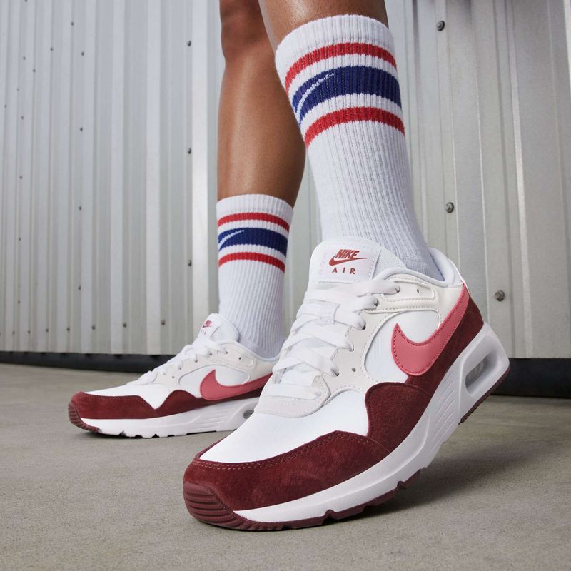 Scarpe da donna Nike Air Max SC white/team red/adobe 10