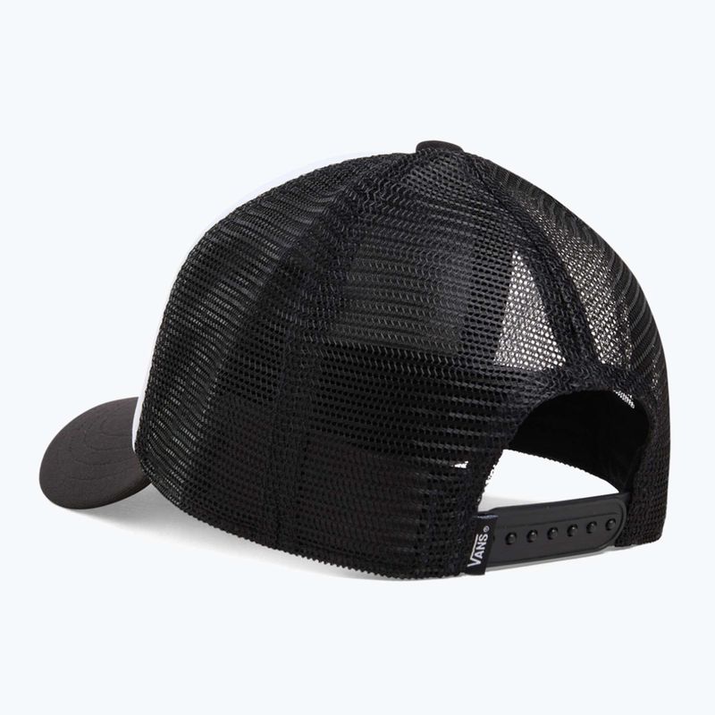Vans Classic Patch Curved Bill Trucker berretto da baseball per bambini nero/bianco 2