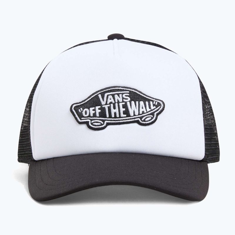 Vans Classic Patch Curved Bill Trucker berretto da baseball per bambini nero/bianco 3