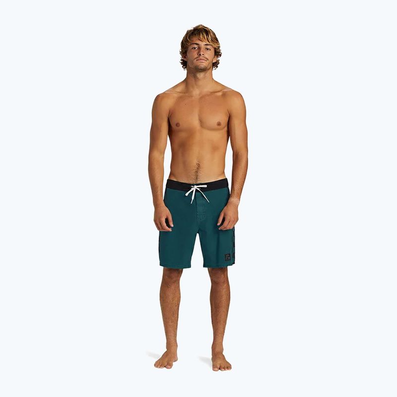 Pantaloncini da bagno Quiksilver Original Arch Hempstretch 18" Colonial Blue da uomo 2