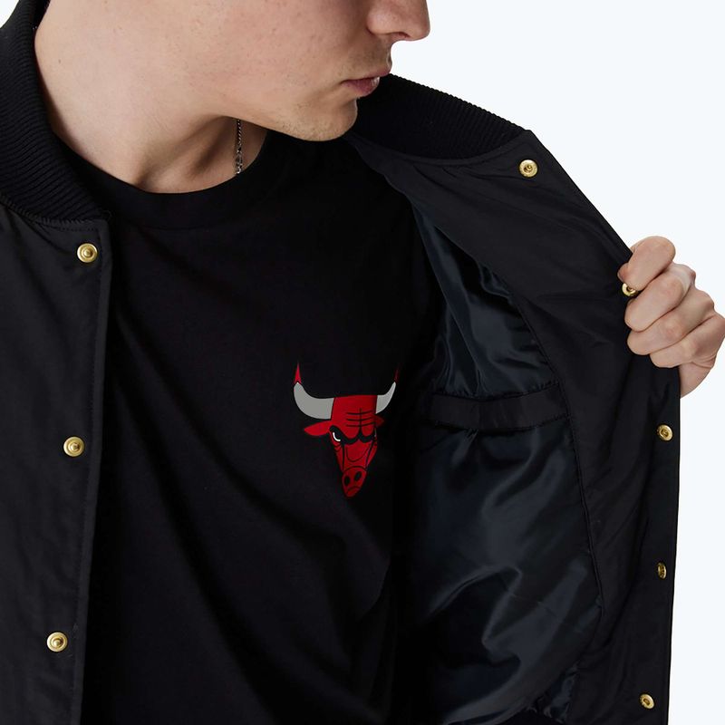 Giacca New Era NBA Script BP Bomber Chicago Bulls uomo nero 7