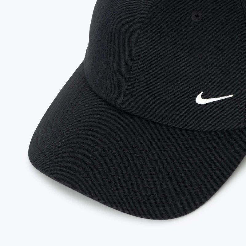 Cappellino con visiera Nike Club Unstructured black/sail 3