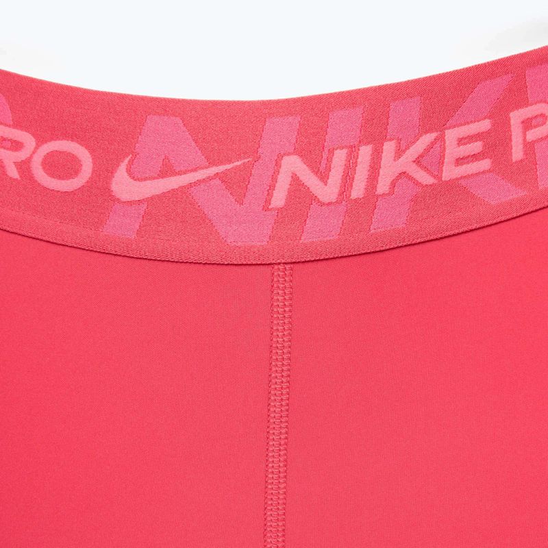 Pantaloncini da allenamento Nike Pro Mid Rise 3" donna aster rosa/pinksicle/hot punch/bianco 3