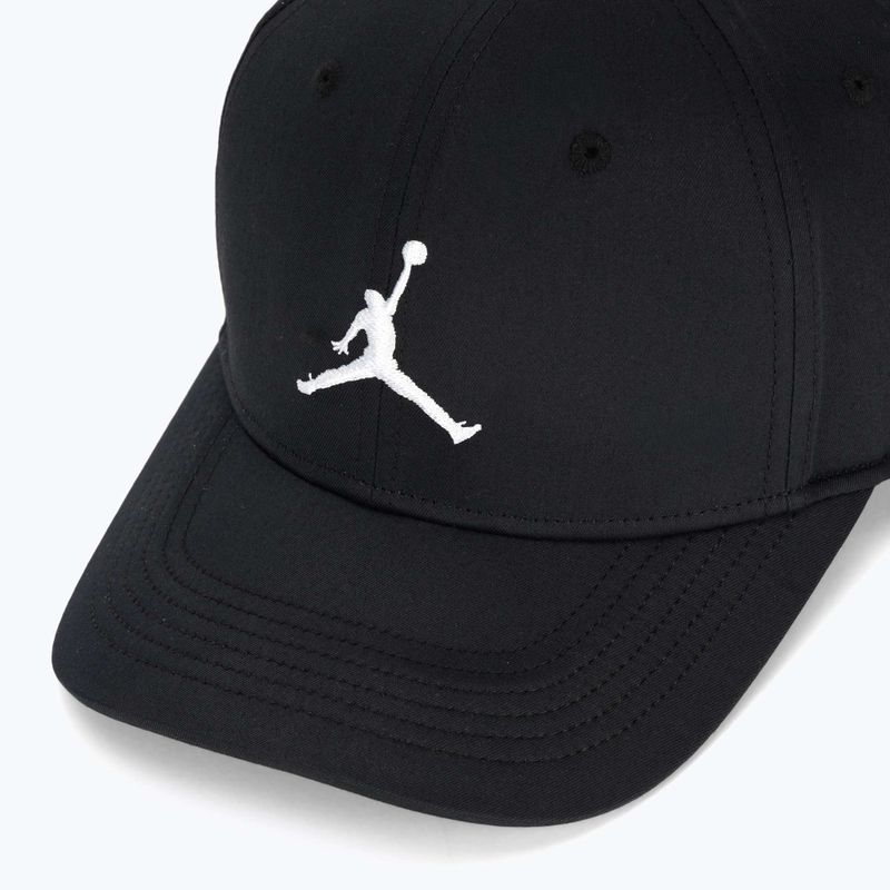 Cappellino con visiera Jordan Rise Structured Curved-Bill nero/bianco 3