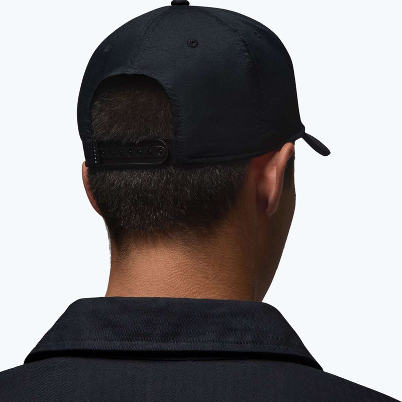 Cappellino con visiera Jordan Rise Structured Curved-Bill nero/bianco 8