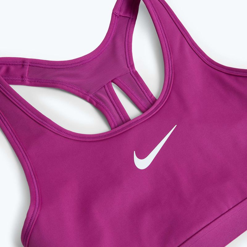 Reggiseno da allenamento Nike Swoosh High Support fucsia caldo / fucsia caldo / bianco 3