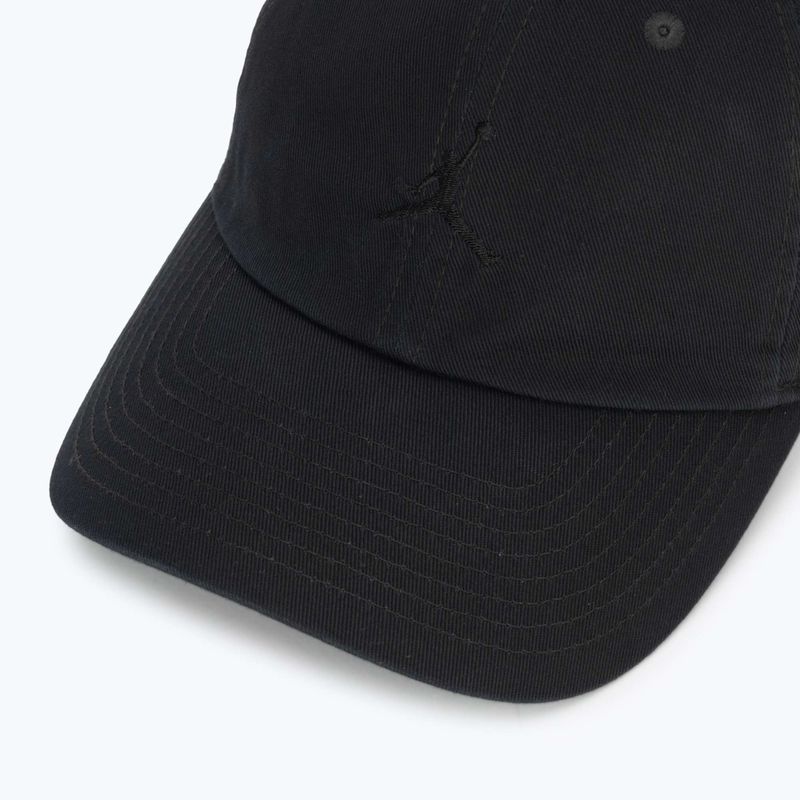 Cappellino con visiera Jordan Club Unstructured Curved-Bill black/black 3