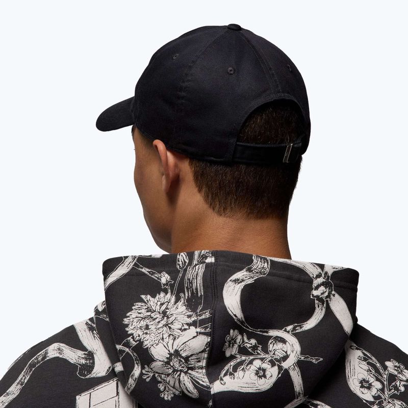 Cappellino con visiera Jordan Club Unstructured Curved-Bill black/black 6