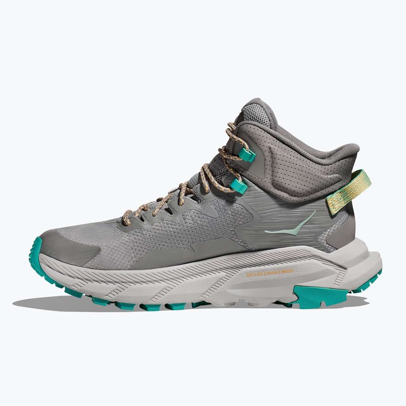 Scarpe da trekking da uomo HOKA Trail Code GTX grigio galattico/acqua elettrica 11