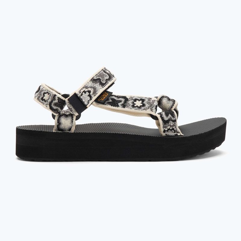Teva Midform Universal sandali da donna neon floreale nero / bianco 2