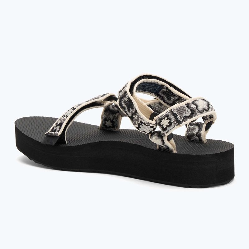 Teva Midform Universal sandali da donna neon floreale nero / bianco 3