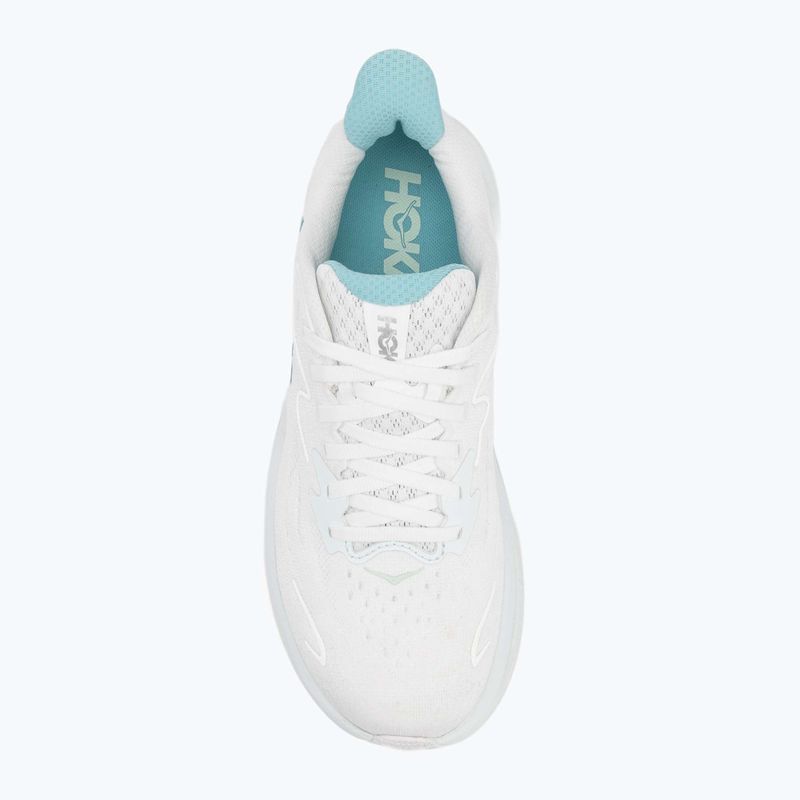 Scarpe da corsa da donna HOKA Clifton 10 bianco/cielo blu 5