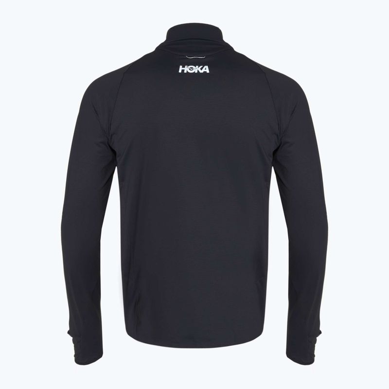 Felpa da running HOKA GlideTech Quarter Zip uomo nero 2