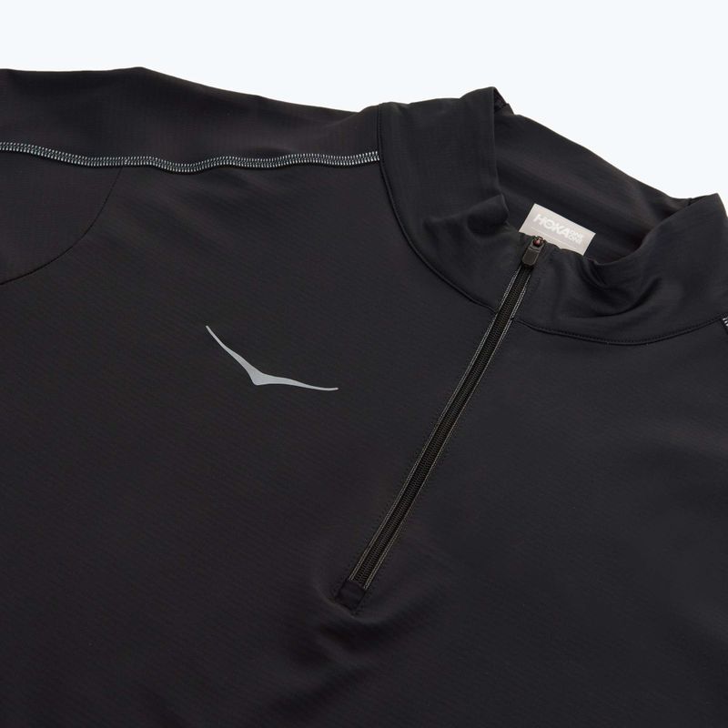 Felpa da running HOKA GlideTech Quarter Zip uomo nero 3