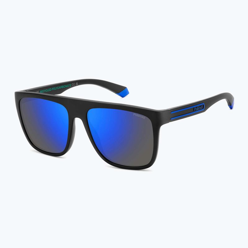 Occhiali da sole Polaroid PLD 2162/S nero opaco blu/specchio blu polarizzati da uomo 2