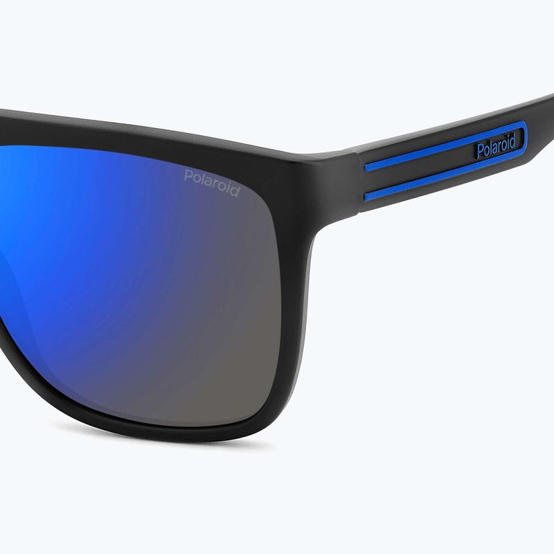 Occhiali da sole Polaroid PLD 2162/S nero opaco blu/specchio blu polarizzati da uomo 5