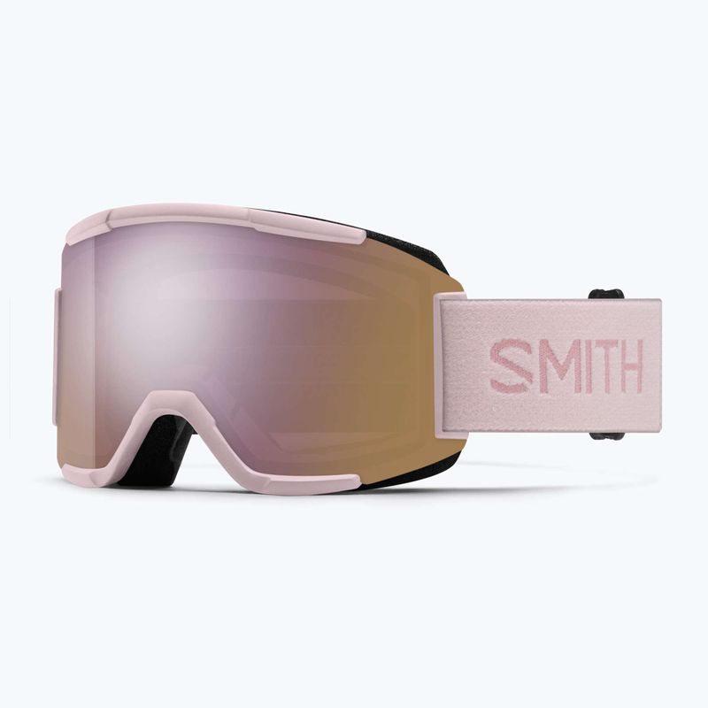 Maschere da sci Smith Squad carnation/chrp everyday rose gold mirror/clear 6