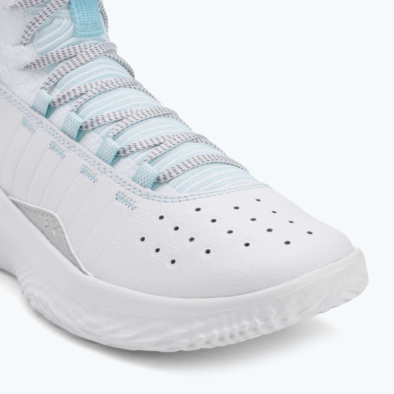 Under Armour CURRY 4 FLOTRO scarpe da basket bianco/stream/argento metallico 7