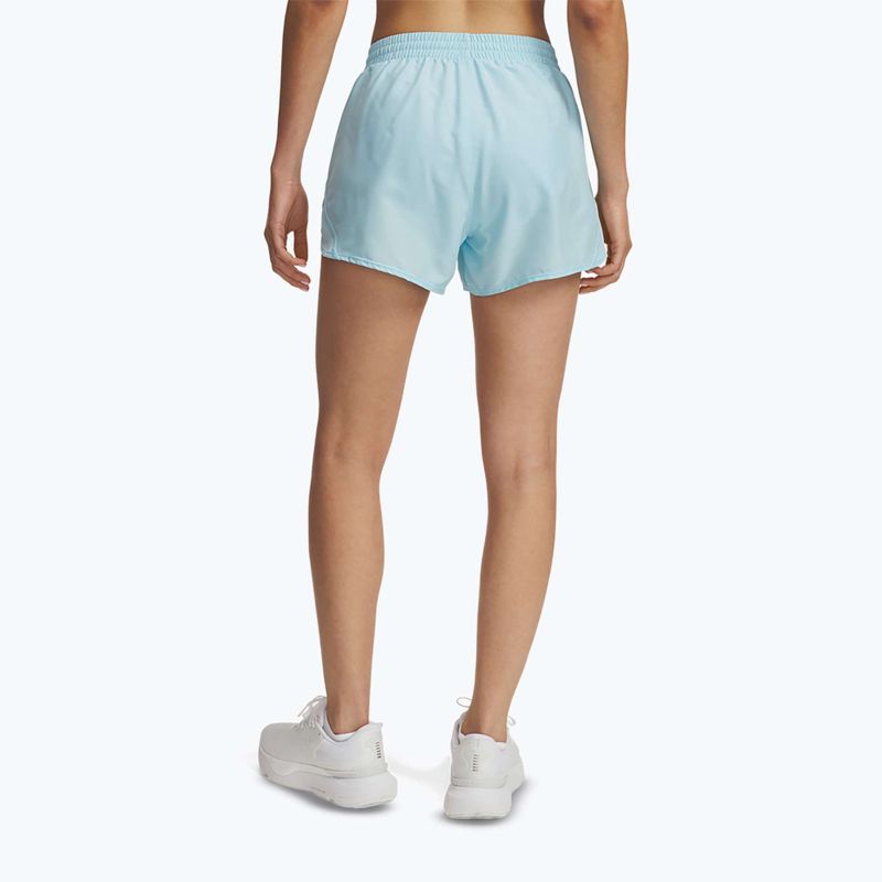 Pantaloncini da corsa Under Armour Fly By 3" stream/stream/riflettenti da donna 3